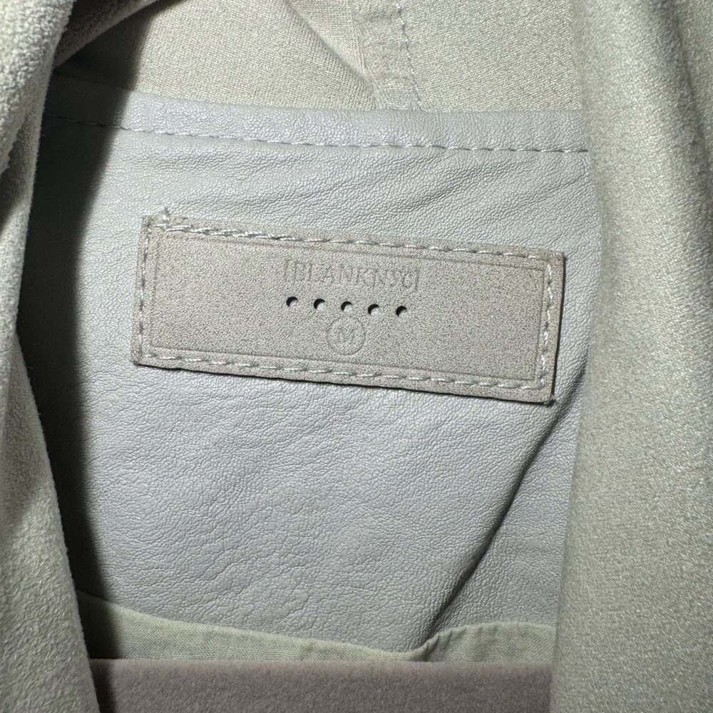 Blank NYC Faux Leather Moto Jacket, like New size Medium, cream color - Picture 4 of 9
